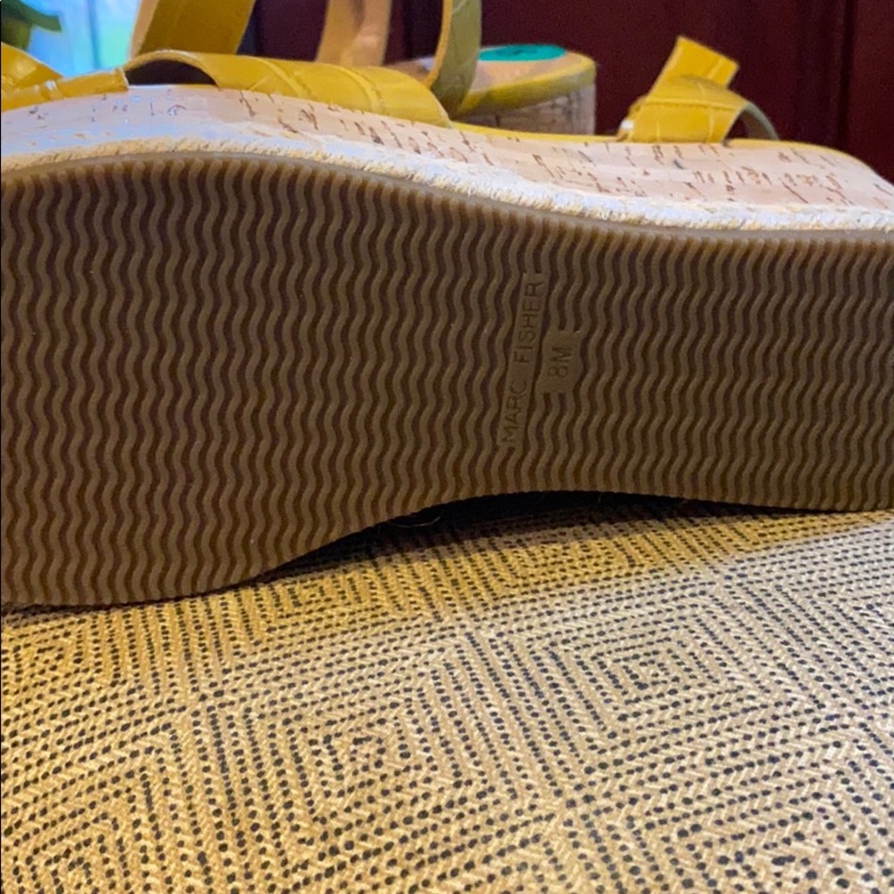 ~Marc Fisher~ NEW Mustard Yellow Platform … - Picture 6 of 7